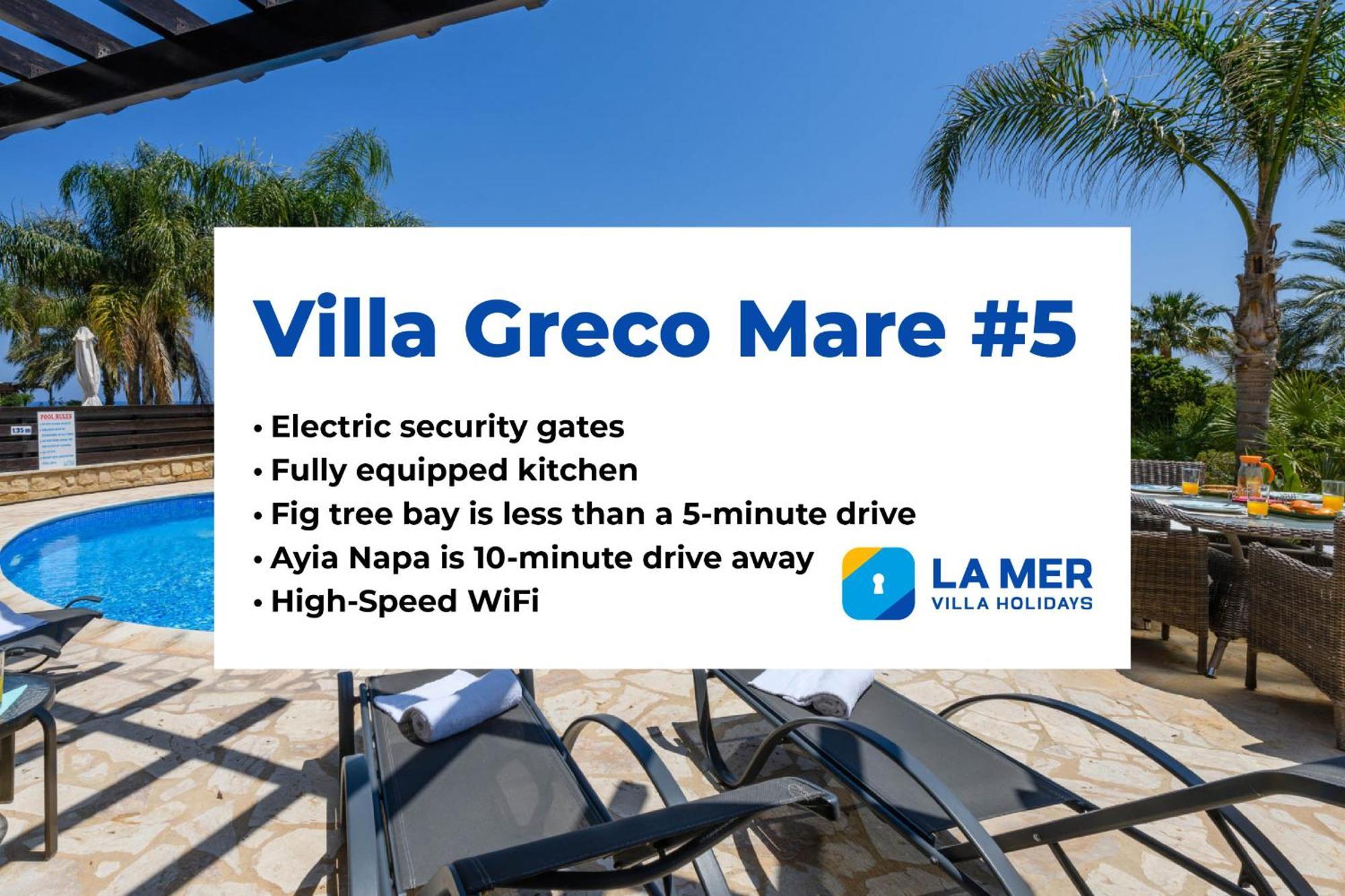 Villa Greco Mare #5 Protaras Ngoại thất bức ảnh